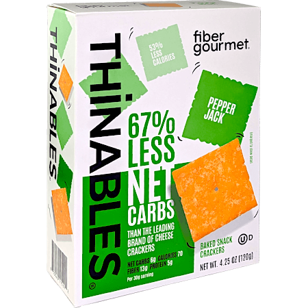 Thinables Baked Snack Crackers - Pepper Jack